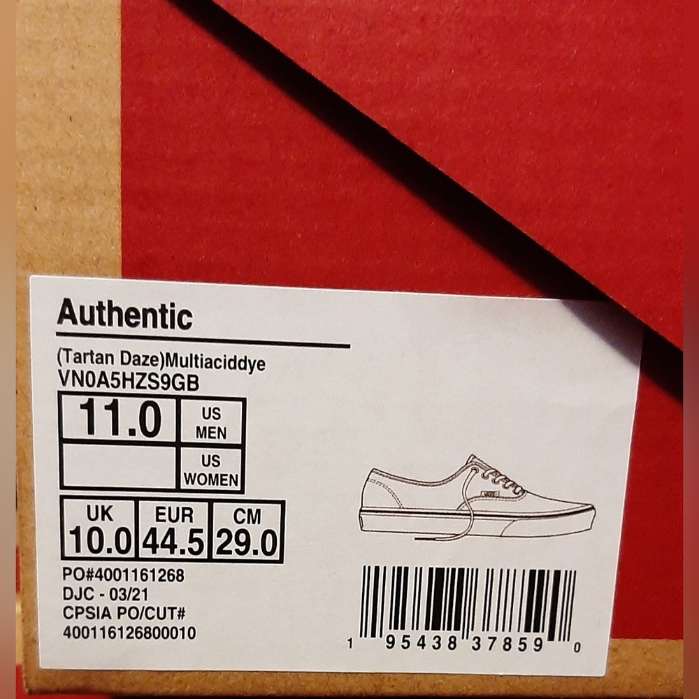 Vans Authentic Tartan Daze *NWT* - Picture 10 of 10